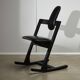 Chaise Ergonomique Pendule en Cuir Noir par Peter Opsvik pour Stokke, 1983