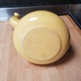 Théière vintage émaillée jaune