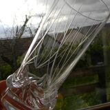 Lot de 6 verres à orangeade en cristal de daum france. modèle sorcy gravé.