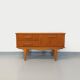 Small vintage Scandinavian teak sideboard from the 60s