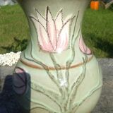 Flower-decorated vase 1960. Scheurich