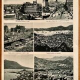 Ancienne carte de la Corée, du Japon et de la Mandchourie de 1945