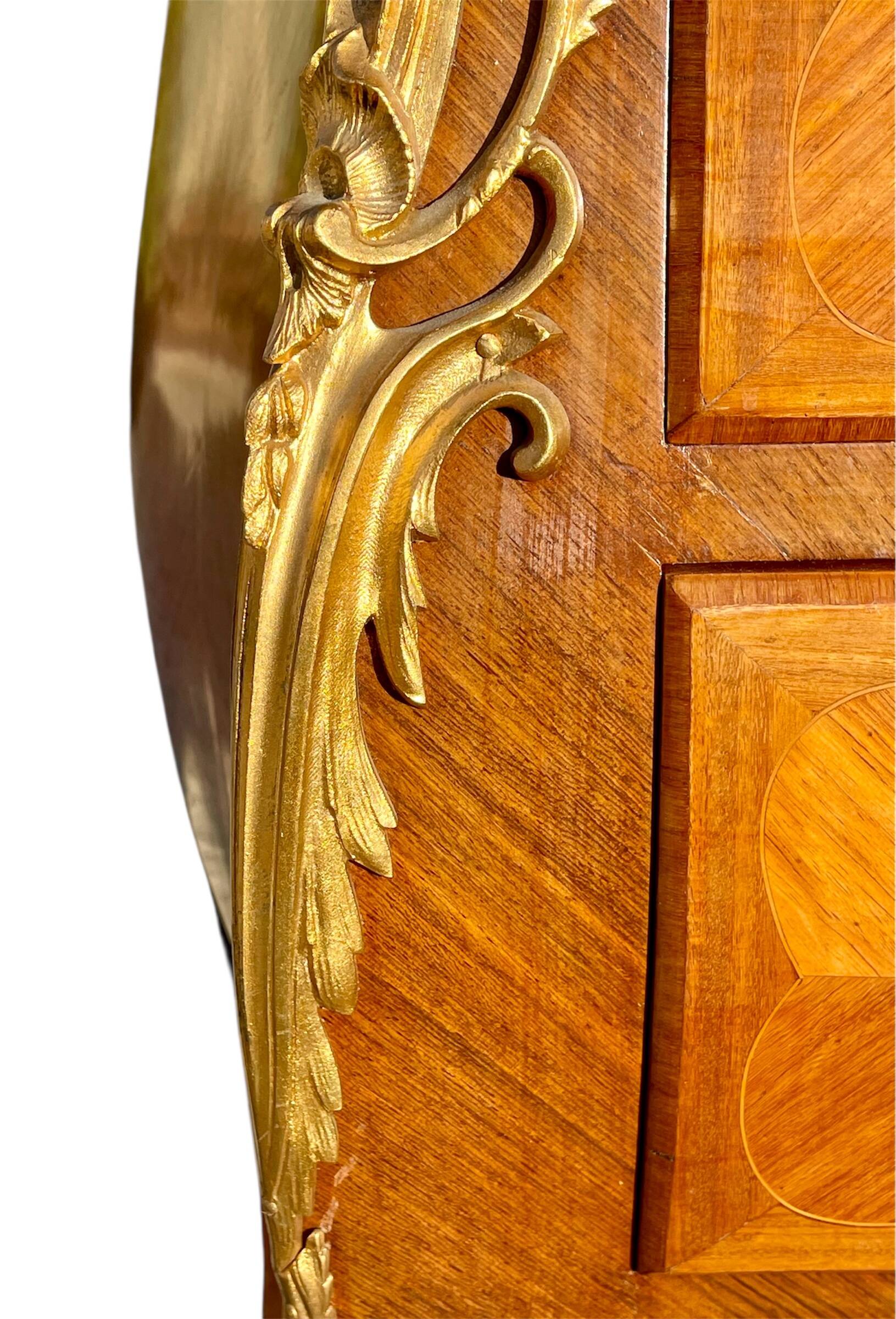 Louis XV Style Marquetry Commode