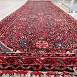 Distressed antique Persian Hamadan runner 2.8' x 9.11' - circa 1920 (1C1199)