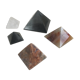 Lot de 5 pyramides en pierre semi-précieuses