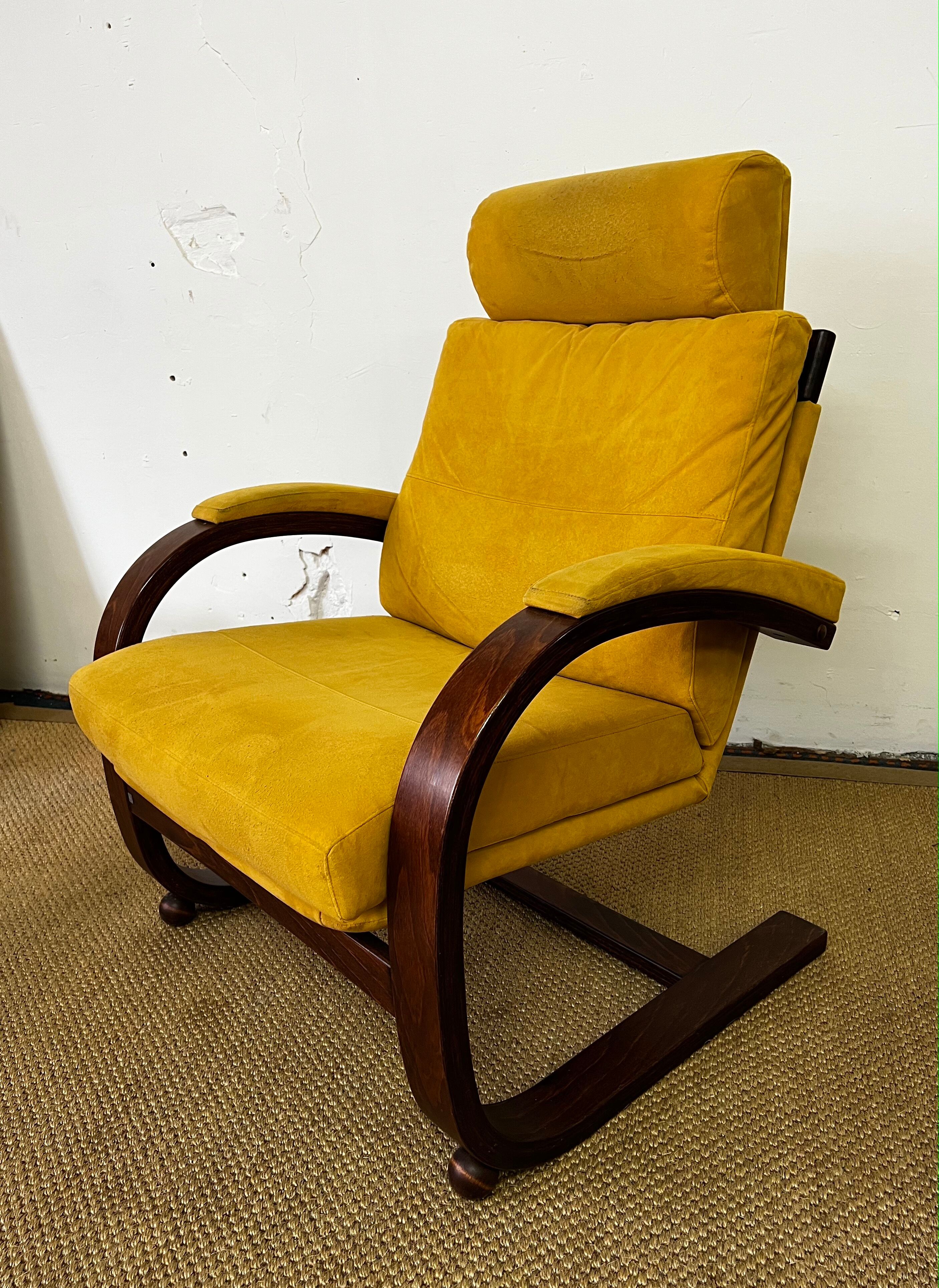 Nelo sweden vintage scandinavian leather armchair