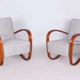 Paire de fauteuils H-269 restaurés, par Jindrich Halabala, UP Zavody, Tchèque, années 1930