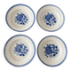 Vintage Luneville deep plate set model Évian – floral decoration
