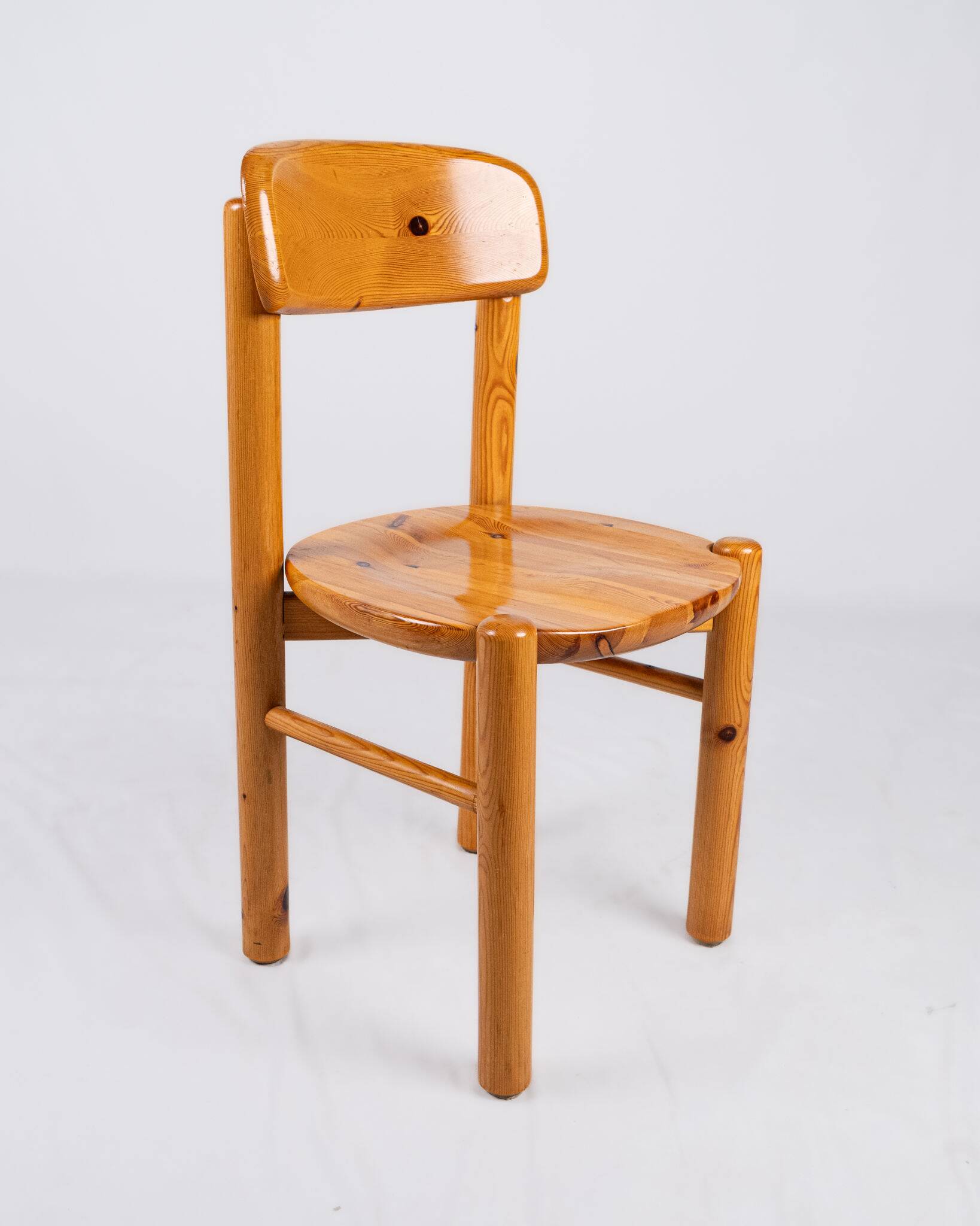 Set of 4 pine chairs by Rainer Daumiller, Denmark, 1970s