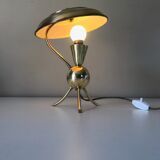 Brass tripod lamp 60's