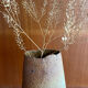Jacques Lacheny, chamotte stoneware vase, brutalist, Puisaye