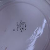 Round hollow dish Terre de Fer Creil and Montereau "Madrid"