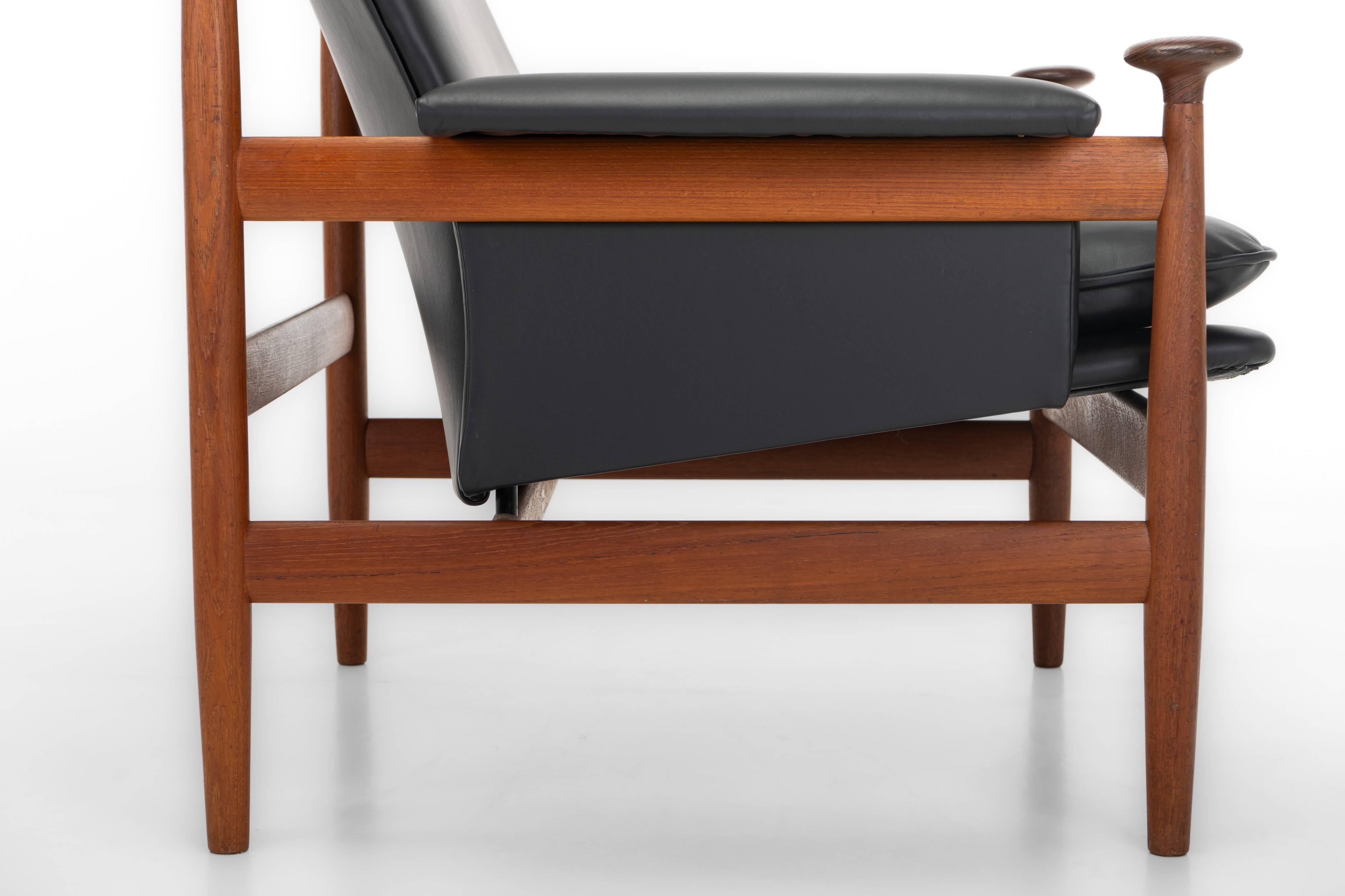 Bwana Lounge Chair and ottoman by Finn Juhl for France & Son, Denmark, 1960s