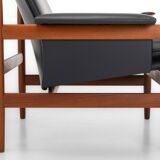 Bwana Lounge Chair and ottoman by Finn Juhl for France & Son, Denmark, 1960s