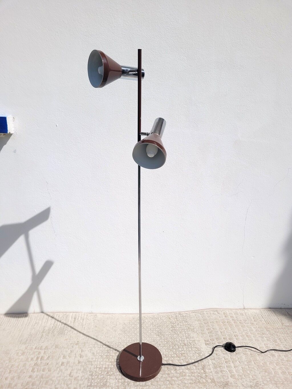 Double spot floor lamp Koch & Lowy 1970