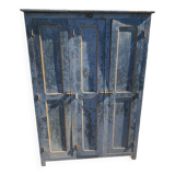 3-door wooden locker