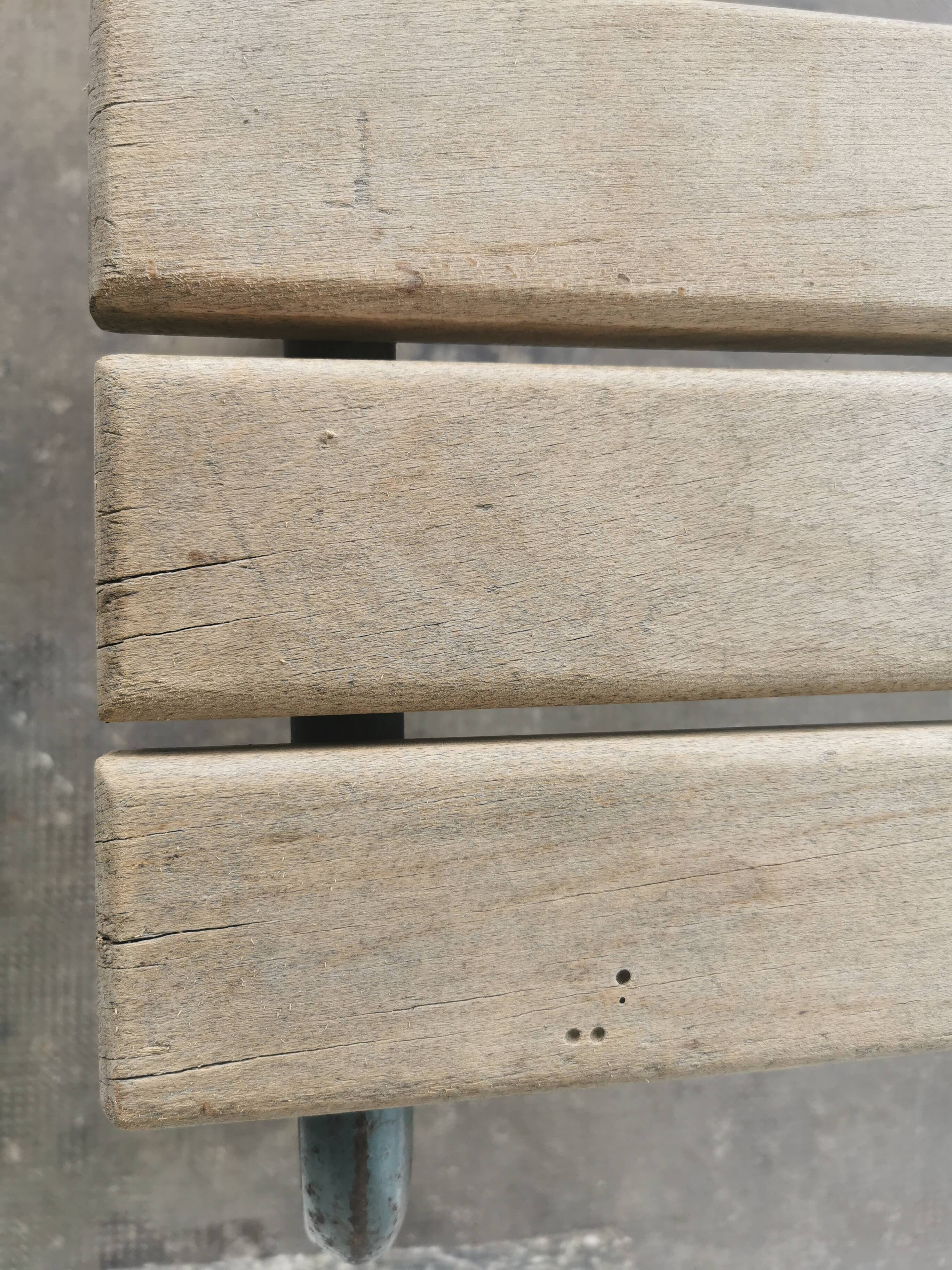 Banc d'écolier vintage 1960