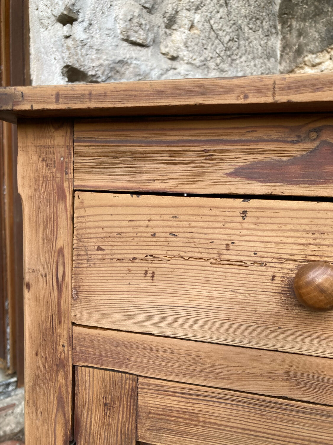 Vintage solid pine sideboard