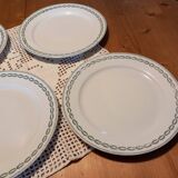 5 flat plates "Nobilis" Sarreguemines