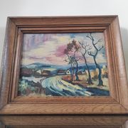 Ancient painting - Expressionist landscape