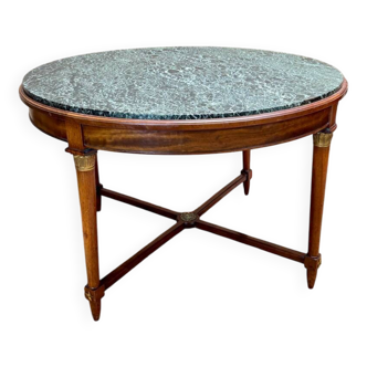 19th Century Empire Style Mahogany Pedestal Table