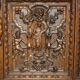 French walnut buffet sideboard, decorated, circa 1850.
