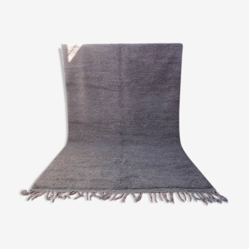 United gray carpet Beni Ouarain woollen Moroccan Berber 288 x 195 cm