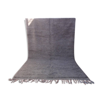 United gray carpet Beni Ouarain woollen Moroccan Berber 288 x 195 cm