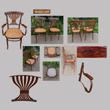 Exceptionnel salon en bois courbé