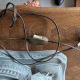 2 enamelled porcelain lamps