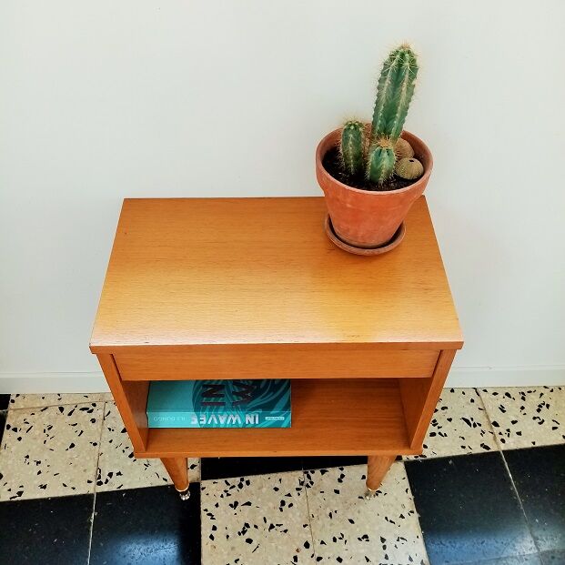 60s night bedside table