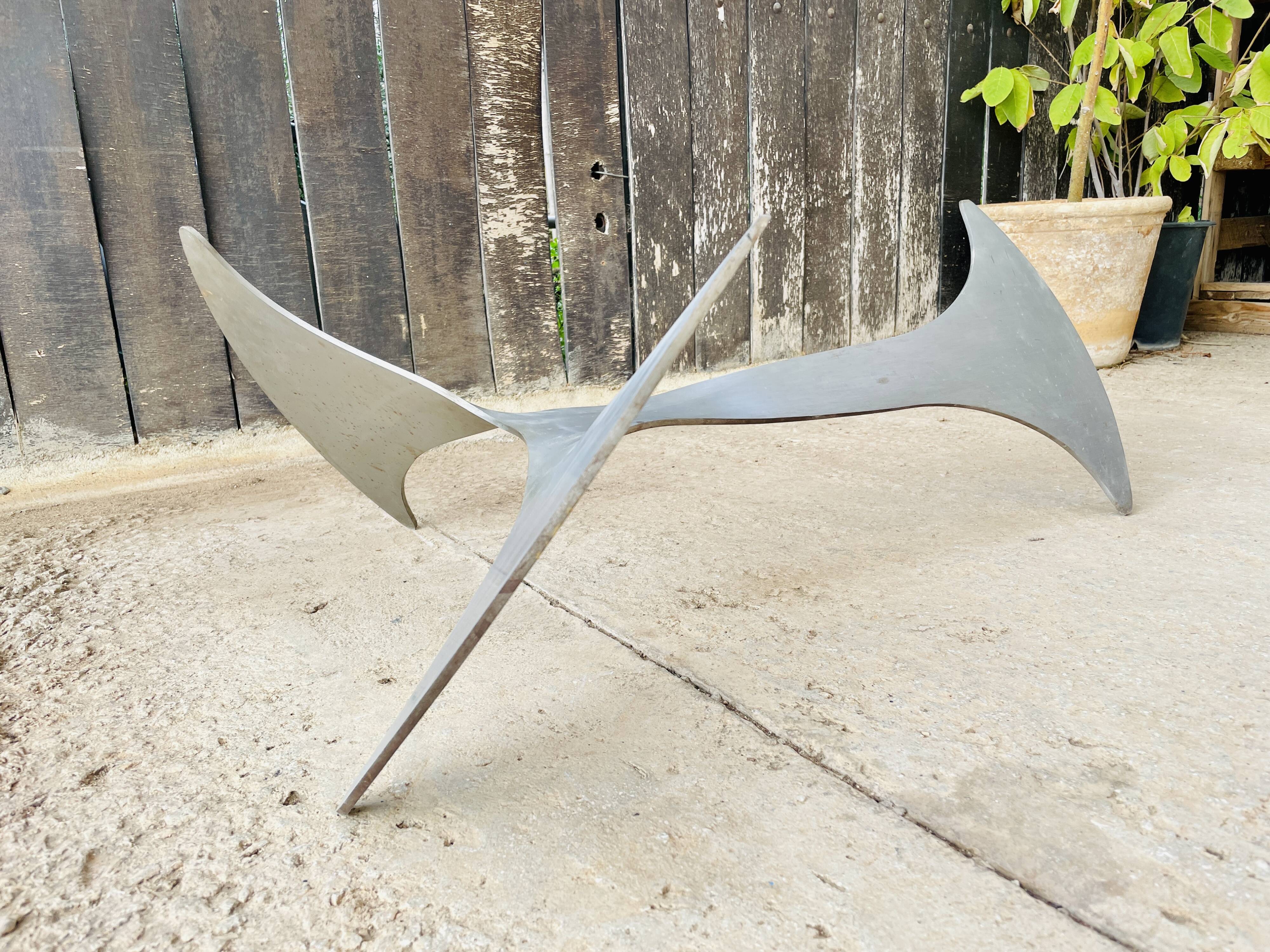 Elliptical coffee table by Knut Hesterberg