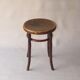 Thonet sit wooden bistro stool, Thonet motif, circa 1910