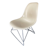 Chaise lounge Eames fibre blanc parchment base cat’s cradle herman miller