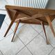 coffee table in marquetry from the 1950s-60s