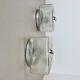 set of 2 CUBIC Ice Glass Ceiling Light, by J. T. Kalmar Lights, Austria