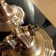 Regency candle holders in gilded bronze