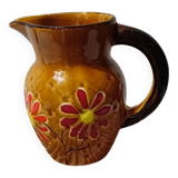 Poet Laval Résille enameled ceramic pitcher