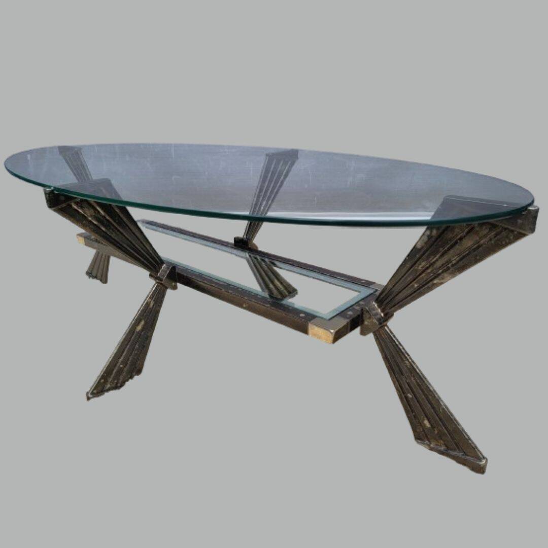 Art Deco oval coffee table 1940