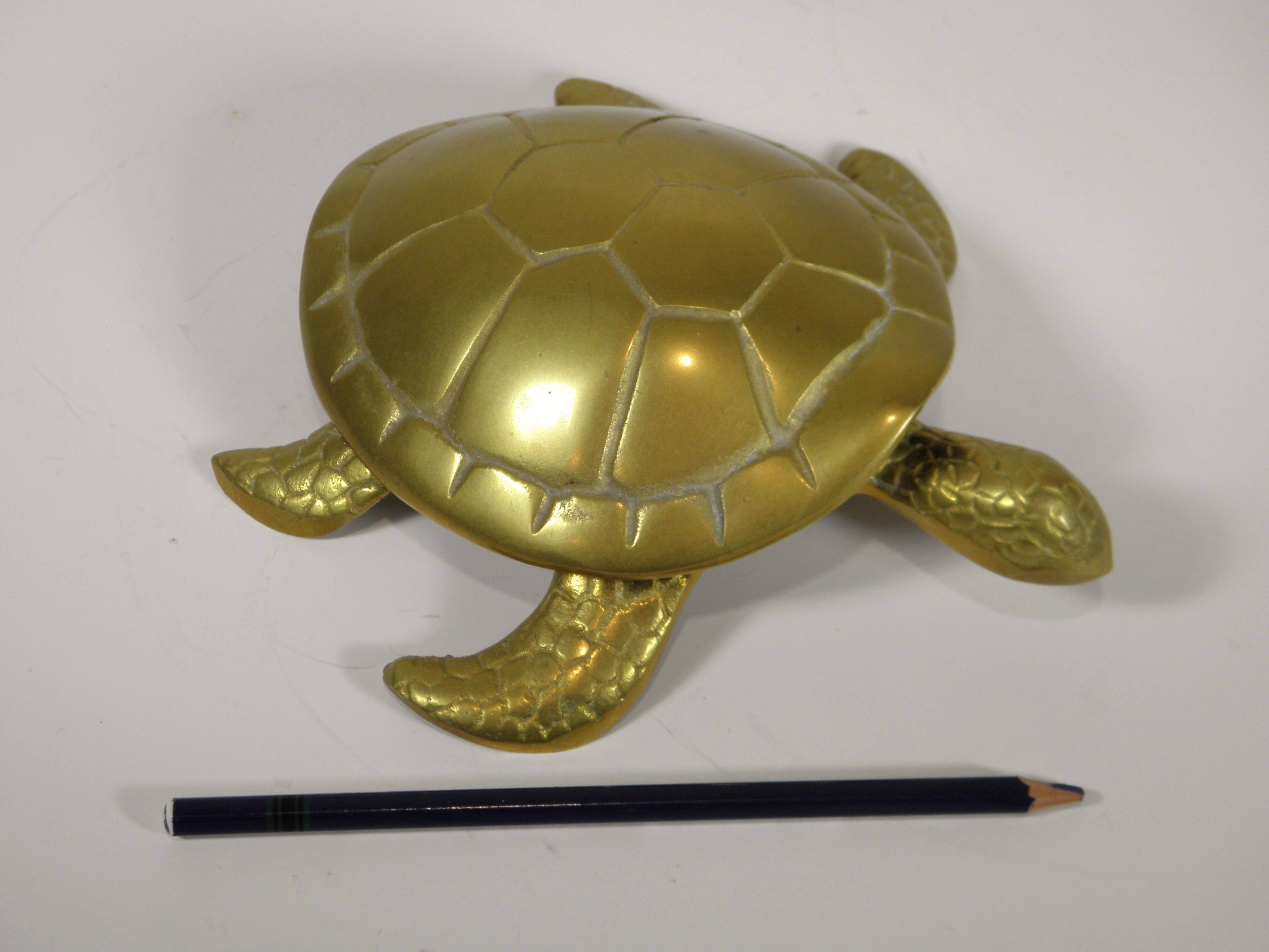 BRASS "TURTLE" POCKET TRAY