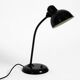 Original 1940s black Kaiser Idell metal table lamp model 6551