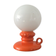Vintage lamp of the 60s-70s in ceramic and opaline