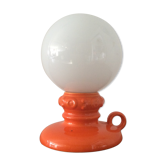 Vintage lamp of the 60s-70s in ceramic and opaline