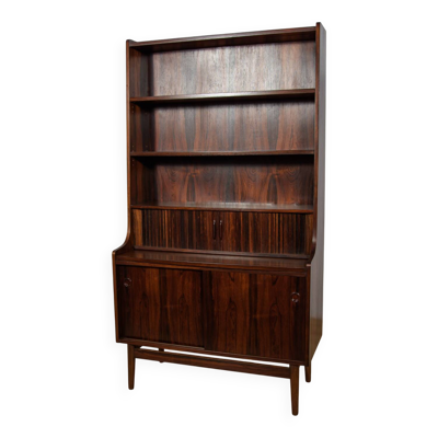 Étagère en palissandre du milieu du siècle par Johannes Sorth pour Bornholm, Danemark, années 1960
