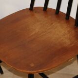 Set of 4 vintage wooden chairs, 1960.