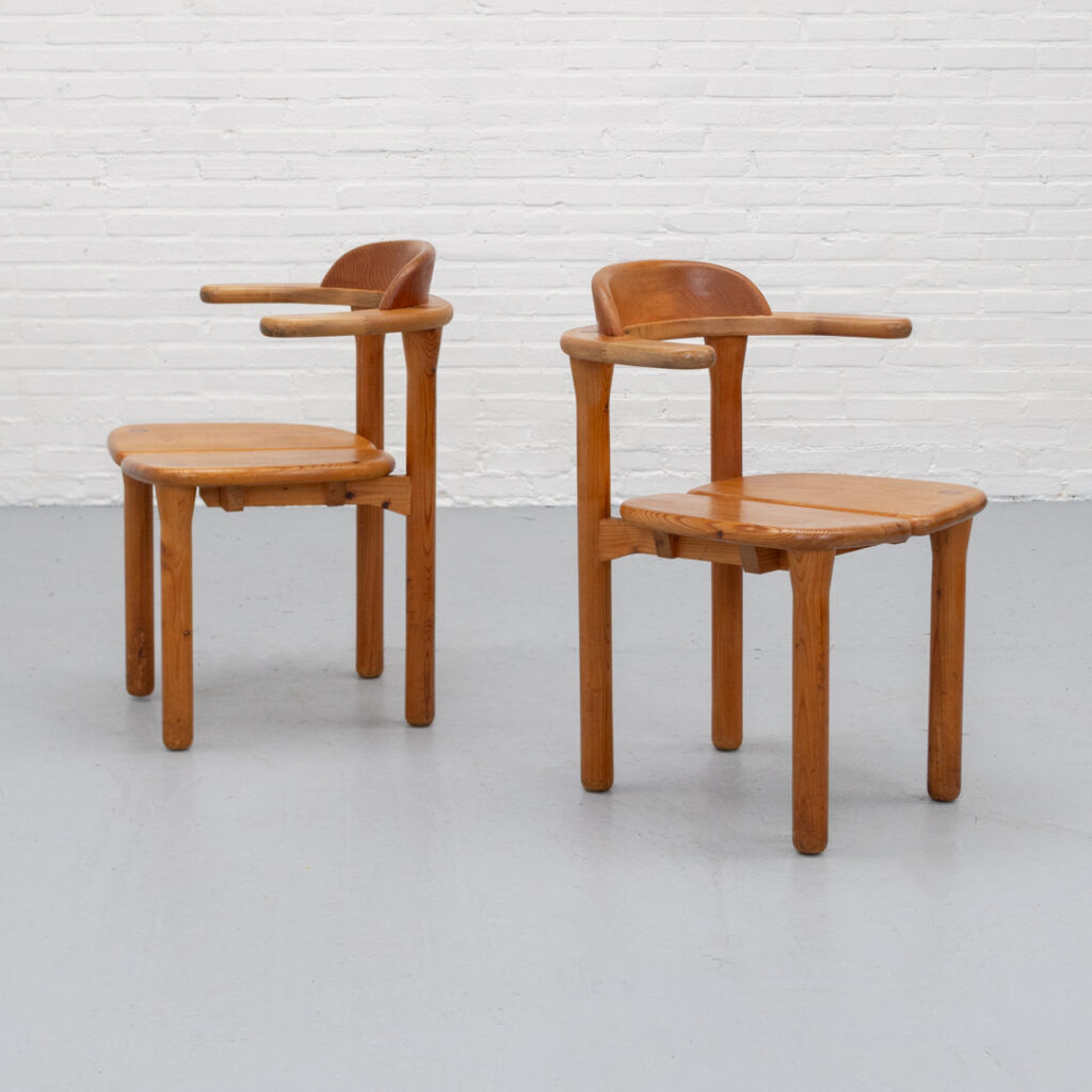 Set of 4 Alder Wood Opus Dining Chairs by Team 7 Austria