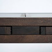 Bernard Vuarnesson desk or dining table with reversible and extendible tops, 80s