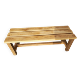 Small bench in raw oak