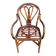 Fauteuil en rotin vintage / bambou teinté — Style Boho 70s