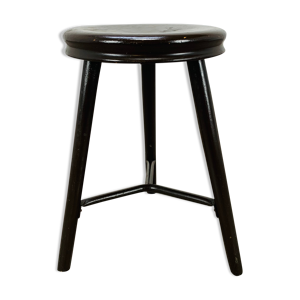 Tabouret tripode industriel métal
